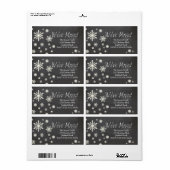 Nous avons déplacé le flocon de neige Étiquette de (Feuille entière)