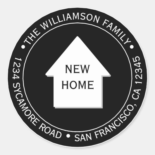 Nous avons déplacé le nouveau Étiquette de adresse (Devant)