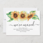 Nous avons déplacé le tournesol floral Faire-part  (Devant)