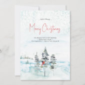 Nous avons déplacé les cartes de Noël aquarelle (Devant)