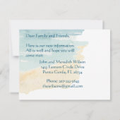 Nous avons déplacé Ocean Beach Move Faire-part Car (Dos)