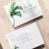 Nous avons déplacé Palm Tree Faire-part de la nouv