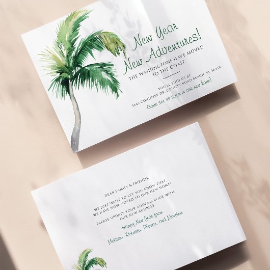 Nous avons déplacé Palm Tree Faire-part de la nouv
