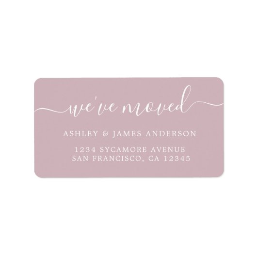 Nous avons déplacé Pastel Purple Nouveau étiquette (Devant)