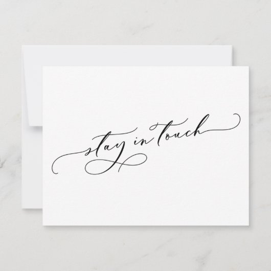 Nous Avons Déplacé Un Nouveau Faire-part D'Adresse (Dos)