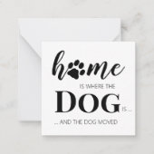 Nous avons déplacé un nouveau Faire-part de déplac (Devant)