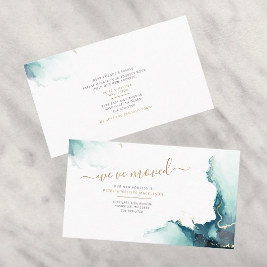 Nous avons déplacé un nouveau Faire-part de déplac