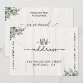 Nous avons déplacé un nouveau Faire-part de déplac (Devant / Derrière)