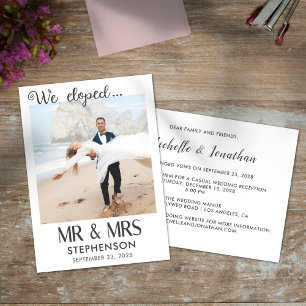 Nous avons développé un faire-part photo moderne m