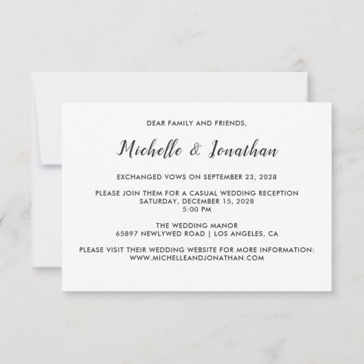 Nous avons développé un faire-part photo moderne m (Dos)