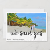 Nous avons dit Oui | 4 Photo Faire-part de Mariage (Devant)