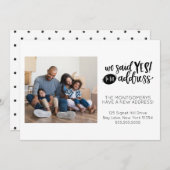 Nous avons dit oui au Faire-part de déménagement d (Devant / Derrière)