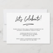 Nous avons dit oui Carte photo d'invitation de réc (Dos)