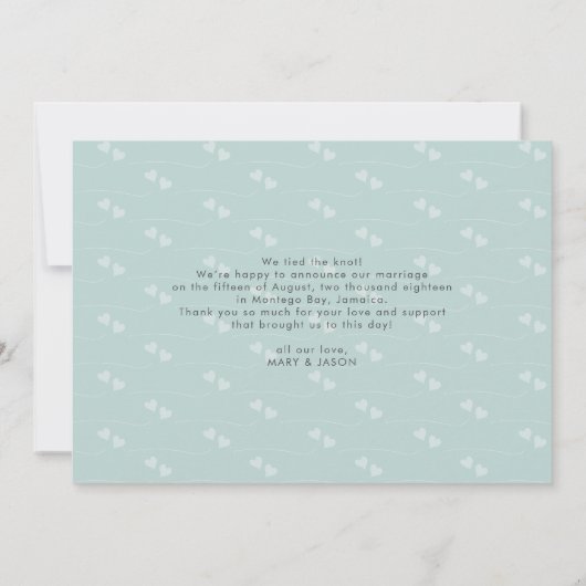 Nous avons dit oui | faire-part mariage photo (Dos)