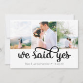 Nous avons dit oui Photo Faire-part de mariage (Devant)