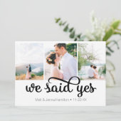 Nous avons dit oui Photo Faire-part de mariage (Debout devant)