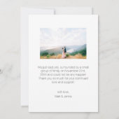 Nous avons dit oui Photo Faire-part de mariage (Dos)