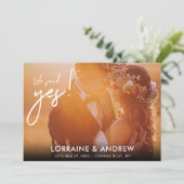 Nous avons dit oui Photo Invitation pour Réception (Debout devant)