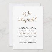 Nous Avons Échappé ! Invitation de réception de ma (Devant)