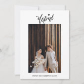 Nous Avons Elopé Élégant Faire-part de mariage (Devant)