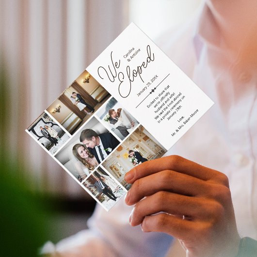 Nous Avons Elopé, Elopement Carte Postale