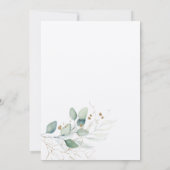 Nous avons Elopé Eucalyptus Mariage Faire-part (Dos)