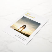 Nous Avons Elopé Faire-part Photo Luxury Real (Rotation)