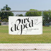 Nous Avons Elopé La Bannière De Voiture Cursive (Insitu)