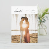 Nous Avons Elopé Le Faire-part Photo Elopement (Debout devant)