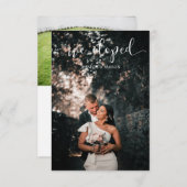 Nous avons Elopé Mariage Faire-part Invitation Pho (Devant / Derrière)