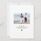 Nous avons Elopé noir et blanc Carte photo Faire-p (Dos)