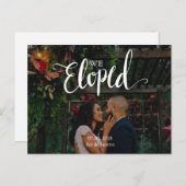 Nous Avons Elopé Simple Mariage Faire-part Carte P (Devant / Derrière)