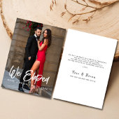 Nous Avons Elopé Un Faire-part Photo Mariage Éléga
