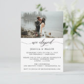 Nous avons Eloped Invitation Eloped Faire-part (Debout devant)