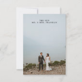 Nous avons Eloped Invitation Eloped Faire-part (Dos)