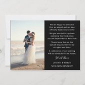 Nous avons Eloped Photo Collage Mariage Faire-part (Dos)