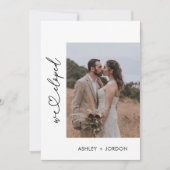 Nous avons Elopement Faire-part avec code QR (Devant)
