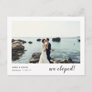 Nous avons Elopement Faire-part Carte Postale 5