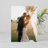 Nous avons éloppé faire-part de feuille d'or rose (Debout devant)