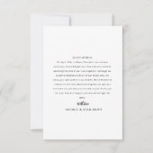 nous avons épousé le mariage photo faire-part (Dos)