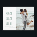 Nous Avons Été | Carte postale<br><div class="desc">Ce faire-part d'élévation est une adorable façon de dire au monde votre date de mariage. Vous pouvez customiser cette carte pour répondre à vos besoins.</div>