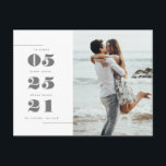 Nous Avons Été | Carte postale<br><div class="desc">Ce faire-part d'élévation est une adorable façon de dire au monde votre date de mariage. Vous pouvez customiser cette carte pour répondre à vos besoins.</div>