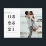 Nous Avons Été | Carte postale<br><div class="desc">Ce faire-part d'élévation est une adorable façon de dire au monde votre date de mariage. Vous pouvez customiser cette carte pour répondre à vos besoins.</div>