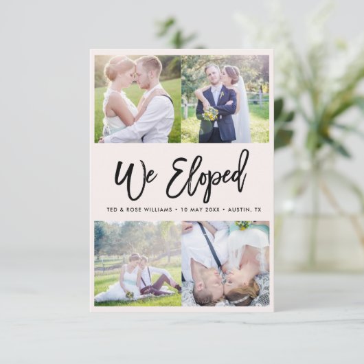 Nous Avons Été | faire-part du mariage de script d (Debout devant)