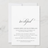 Nous Avons Été | Faire-part Mariage /Invitation de (Devant)