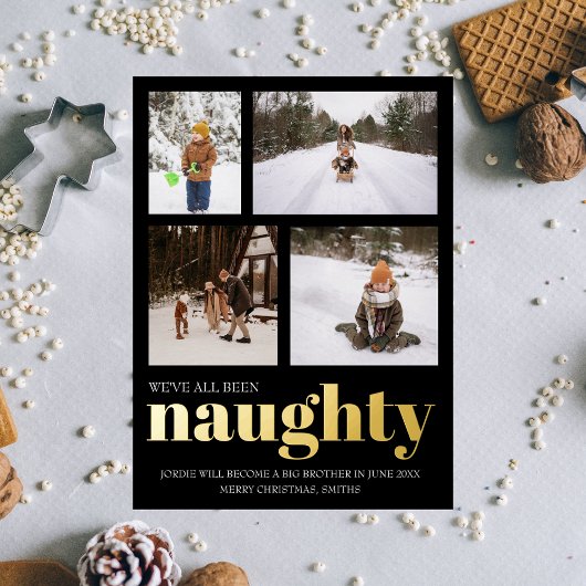 Nous avons été vilaine Faire-part de grossesse Noë