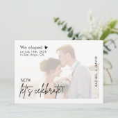 Nous avons évolué maintenant Fêtons les Invitation (Debout devant)