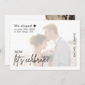 Nous avons évolué maintenant Fêtons les Invitation (Devant / Derrière)