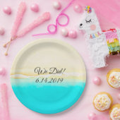 Nous avons fait des assiettes en papier sarcelle b (Fête)