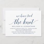 Nous avons fait le noeud, Carte d'invitation de ma (Devant)